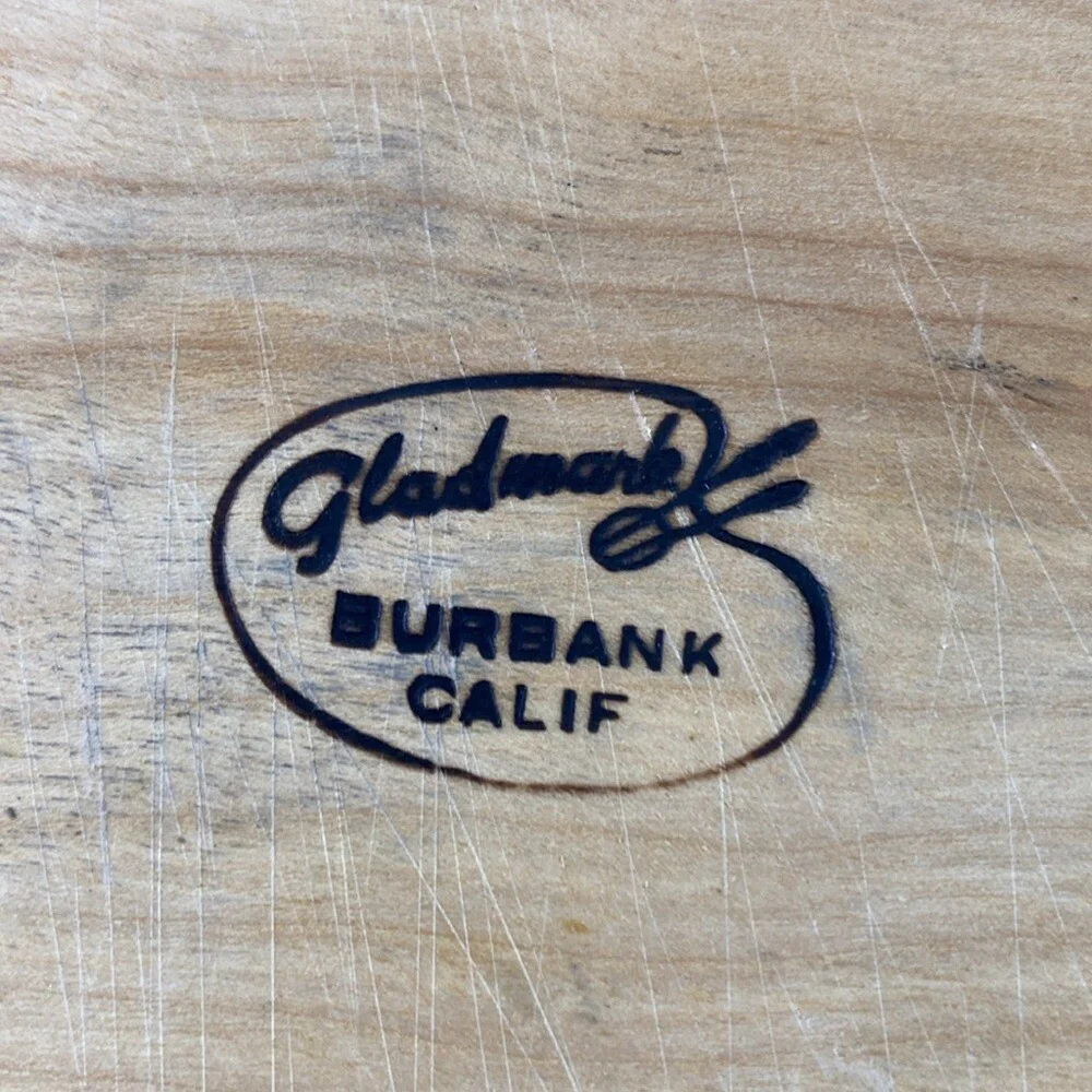 Vintage Gladmark Cutting Board Wooden‎ Handles MCM Meat Carving Charcuterie USA